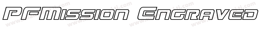 PFMission Engraved R字体转换